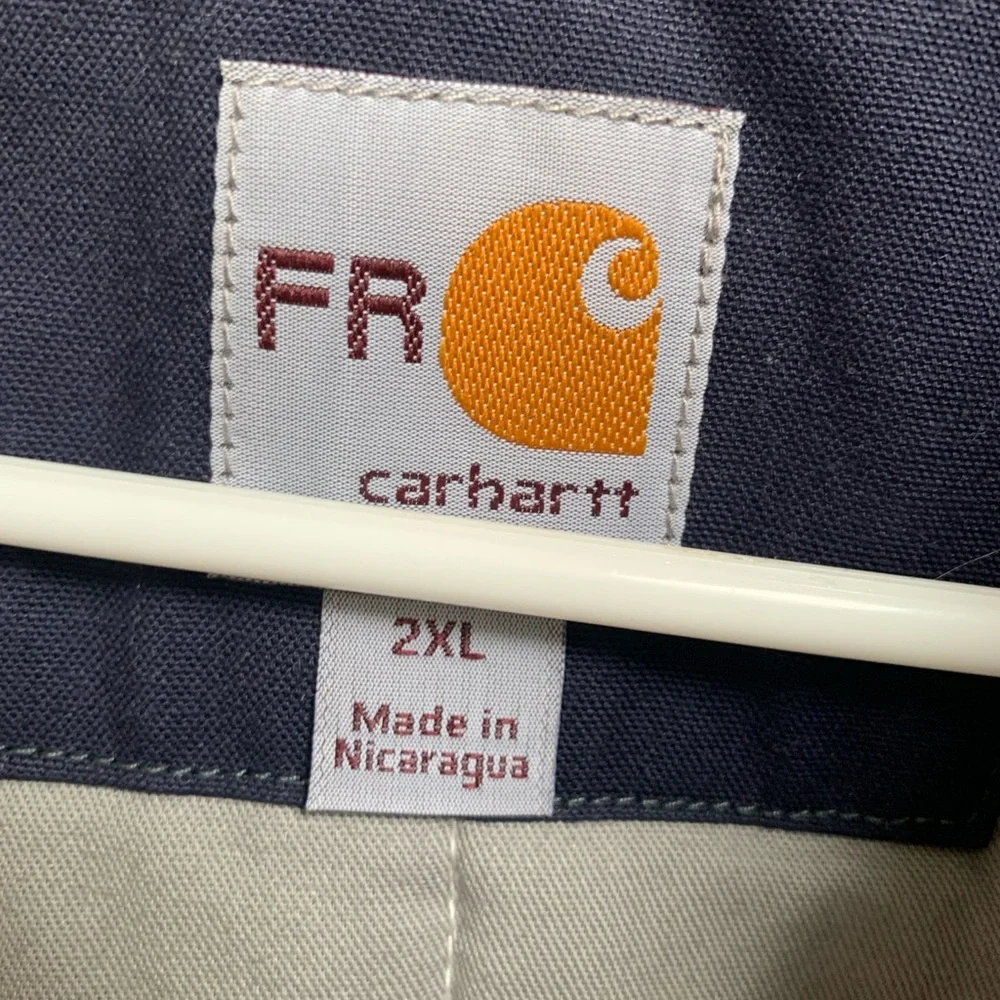 Carhartt Fire Retardant Quick Duck Vest Navy 2XL